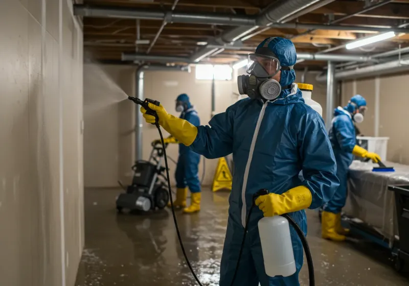 Basement Sanitization and Antimicrobial Treatment process in Mount Vernon, TX